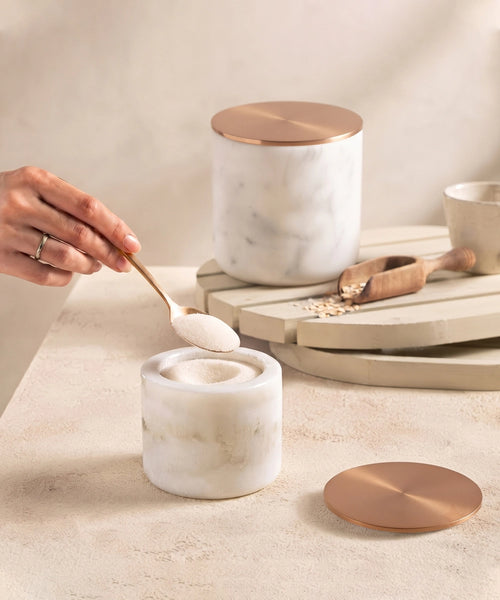 Elegant Marble Jar Set