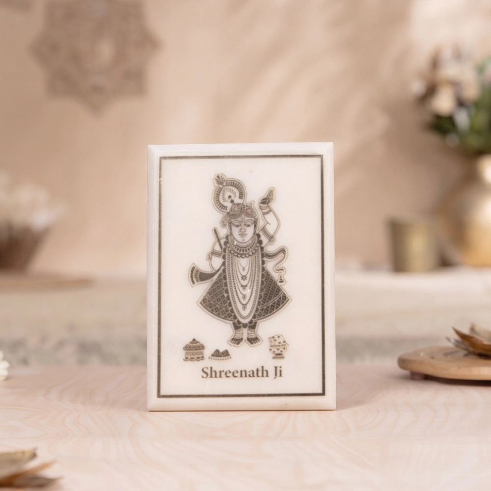 Marble Shree Nath ji Plaque