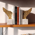 Marble Wing Pair Bookends