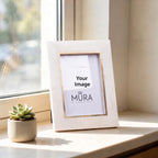 White Marble Gold Frame