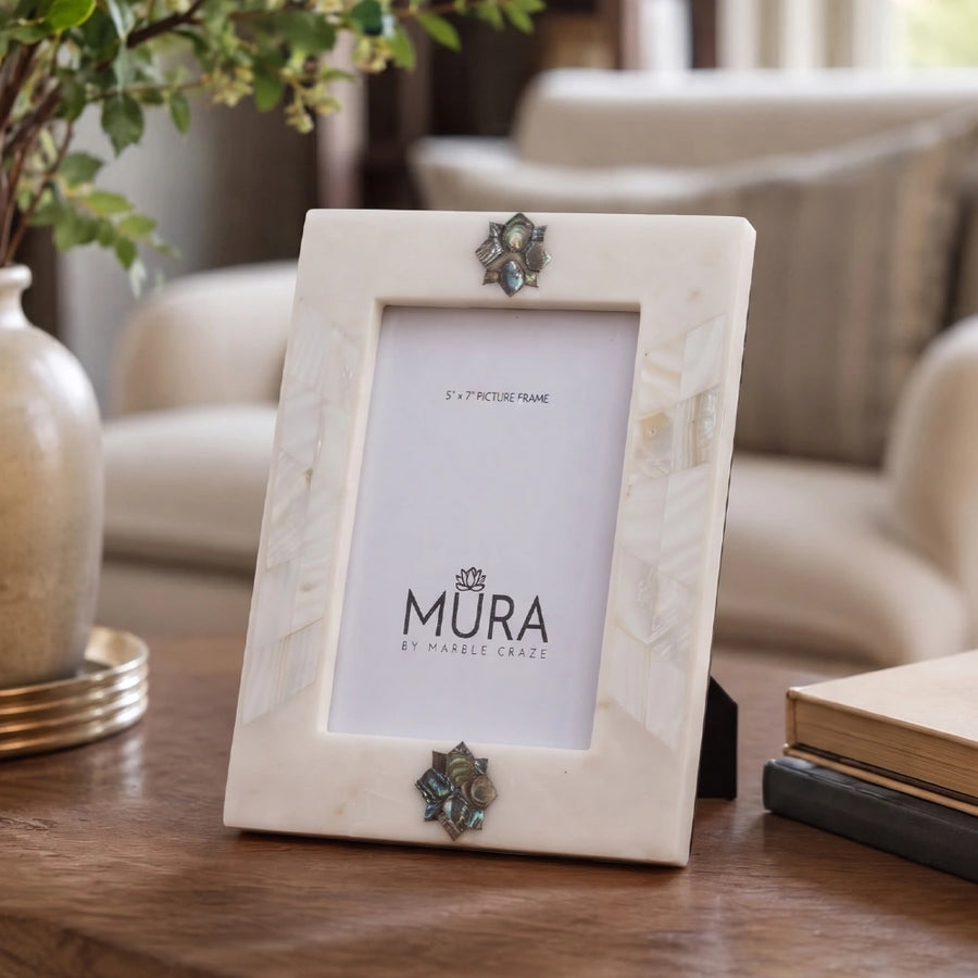 Marble MOP Inlay Photo Frame
