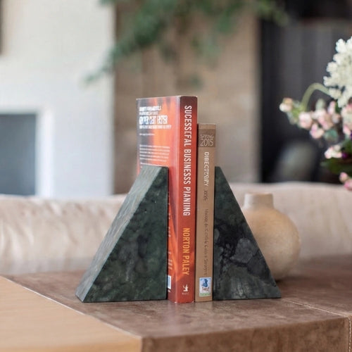 Classic Marble Bookend Set