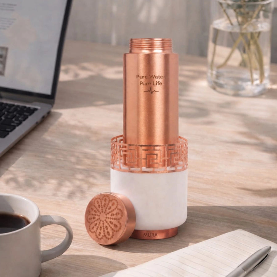 Marble Desk Bottle Set
