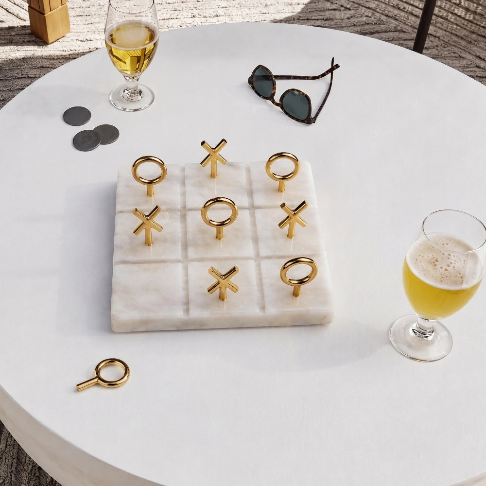 Marble X & O Game Set