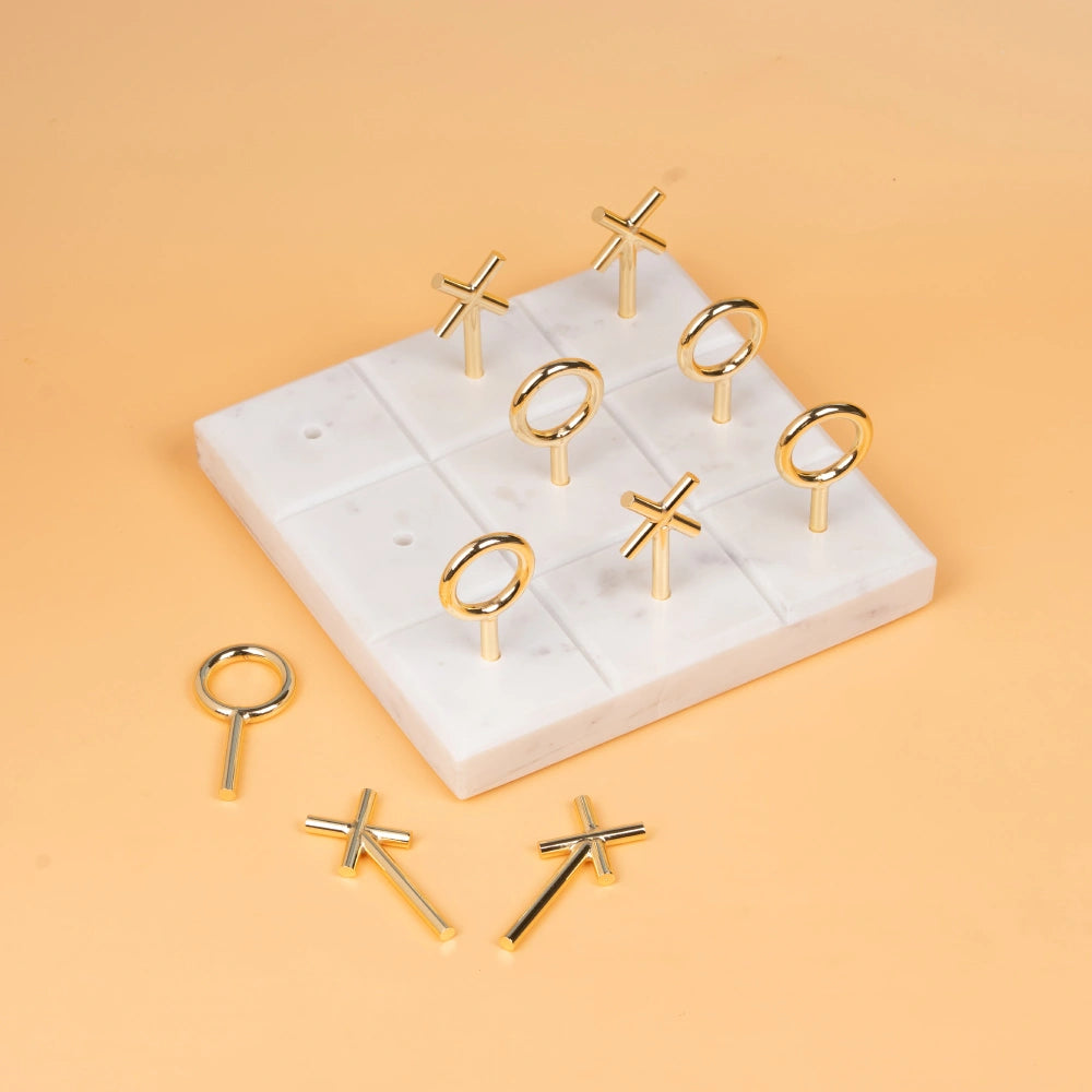 Marble X & O Game Set