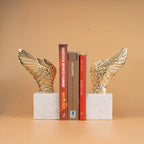 Marble Wing Pair Bookends