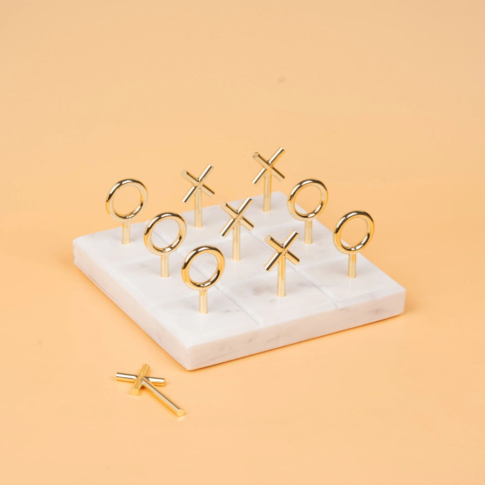 Marble X & O Game Set
