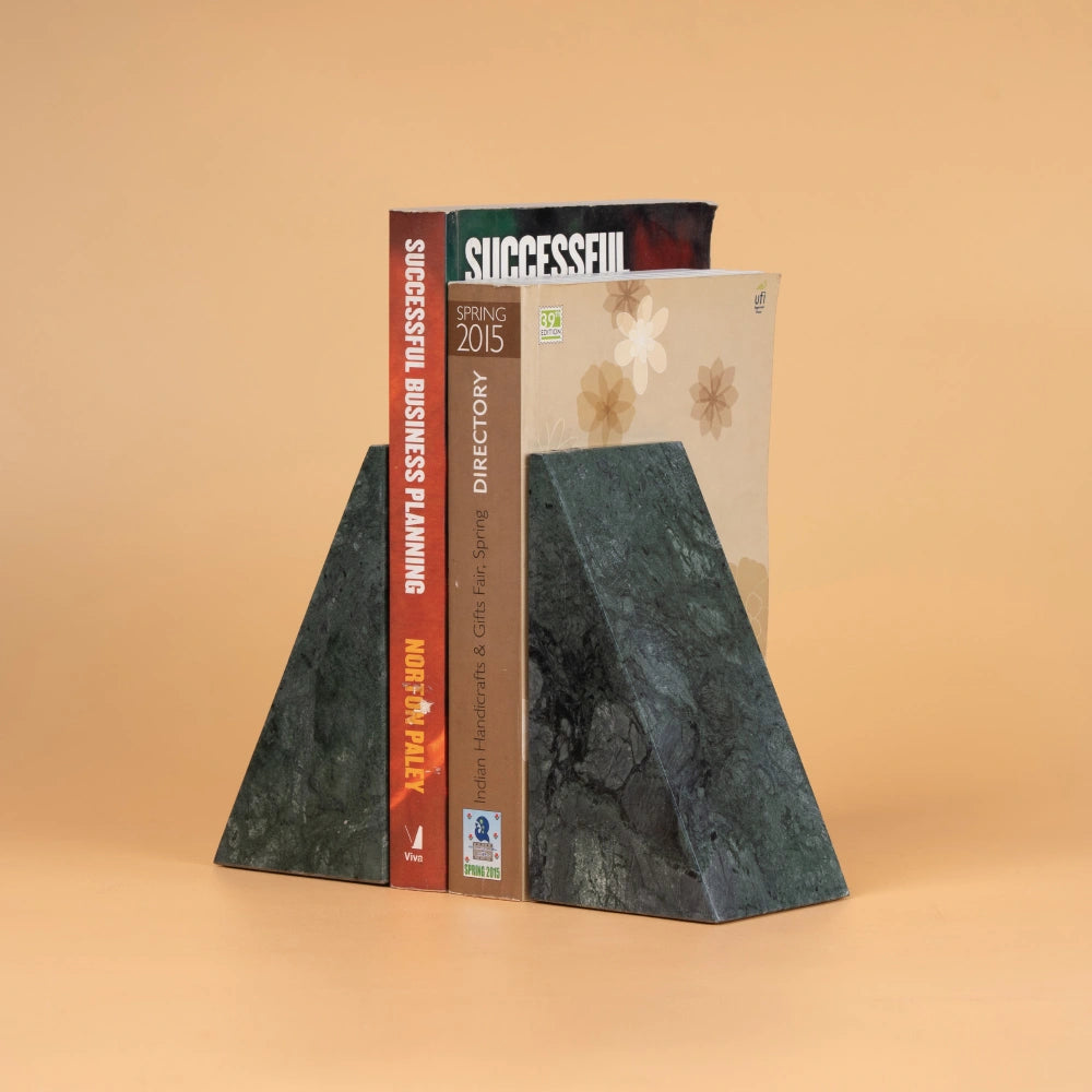 Classic Marble Bookend Set