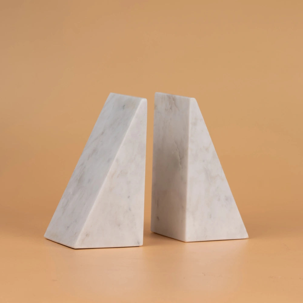 Classic Marble Bookend Set