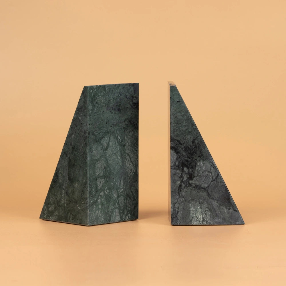 Classic Marble Bookend Set