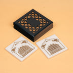 Jaipur Marble Coaster Set ( Hawa Mahal )