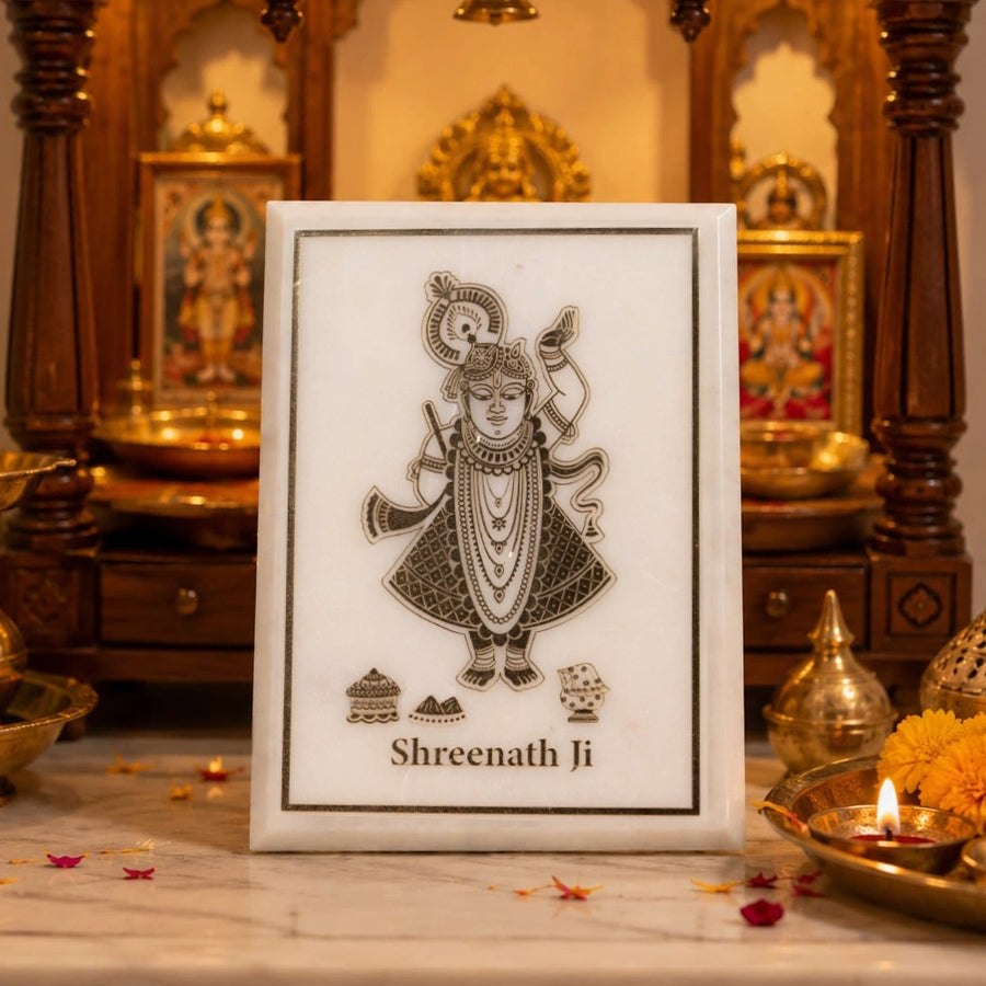 Marble Shree Nath ji Plaque